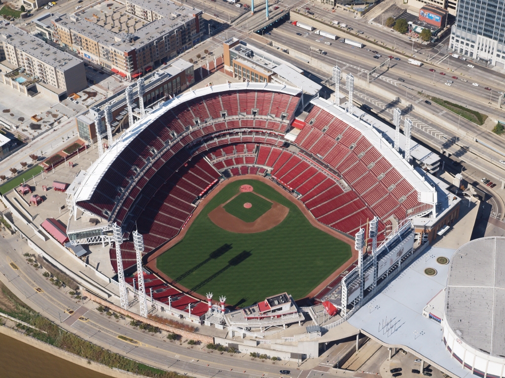 Cincinnati Reds Great American Ball Park Pin – Built 2003, Official World Series Collector Lapel Pin, 1.5"